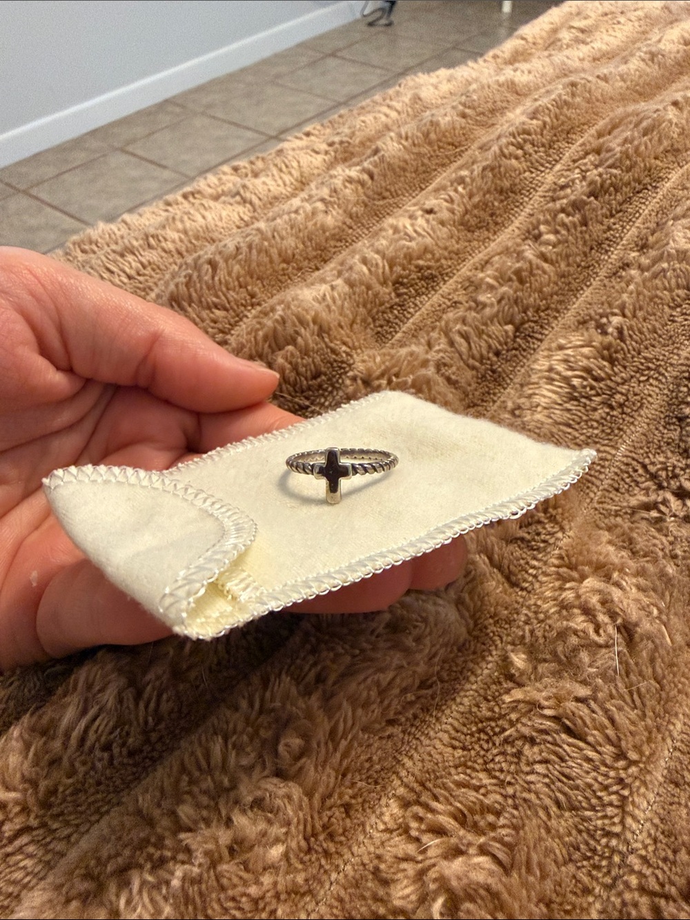 James Avery cross ring - size 7